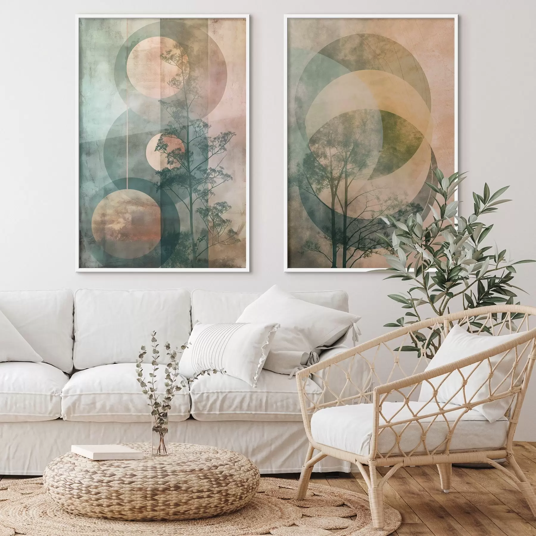 fotószőnyeg Körök és levelek d01145