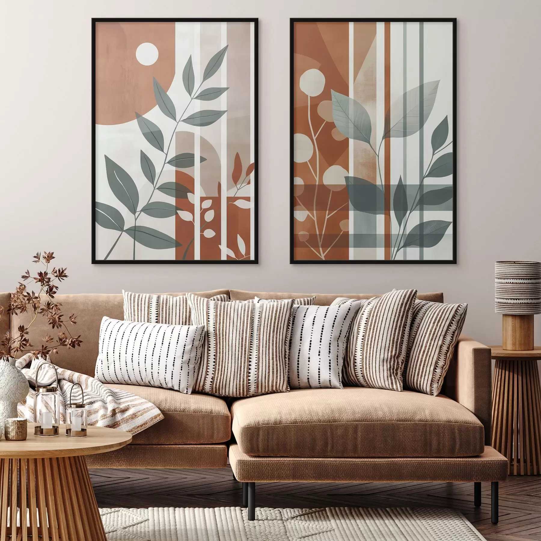 fotószőnyeg Absztrakció levelek ágakkal d01074