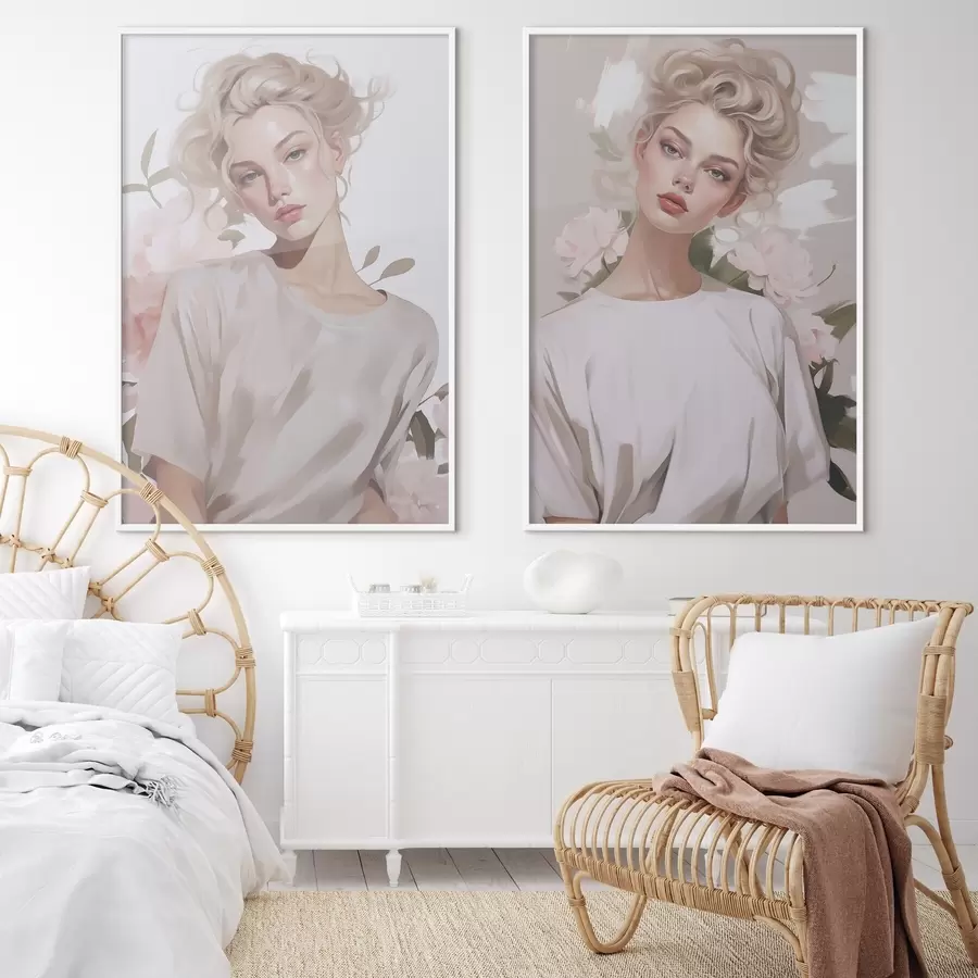 fotószőnyeg Egy lány portréja d01187