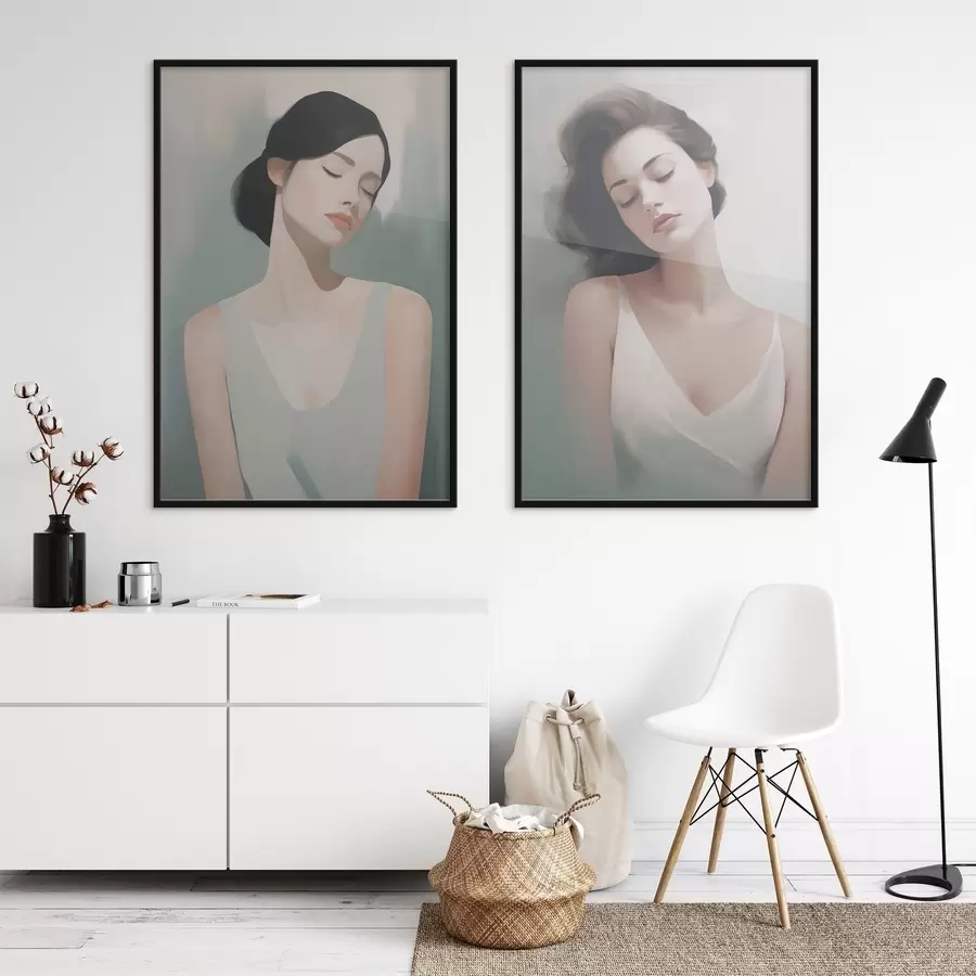 fotószőnyeg Csukott szemű lány d01188