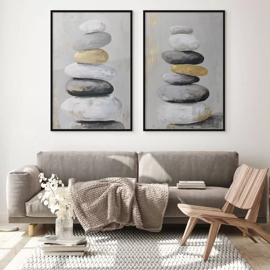 fotószőnyeg nagy kövek festészeti stílusban d01181