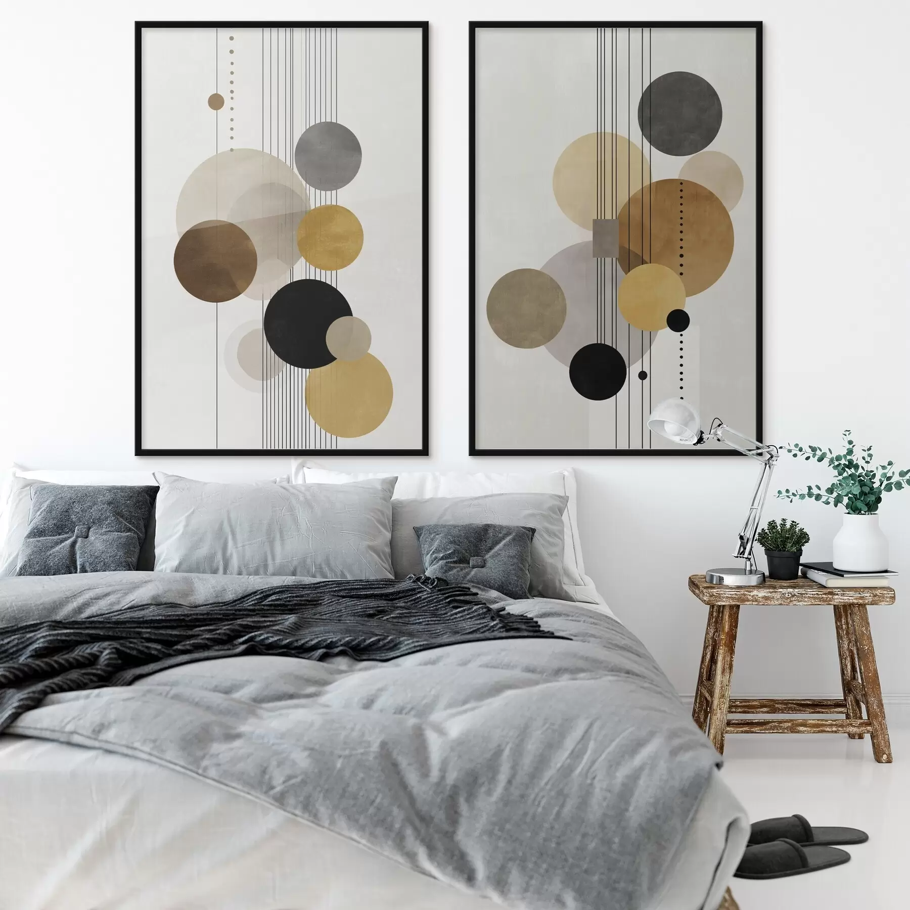 fotószőnyeg absztrakció körökkel és vonalakkal meleg színekben d01182