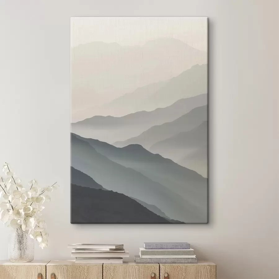 fotótapéta Ködös hegyek s47619