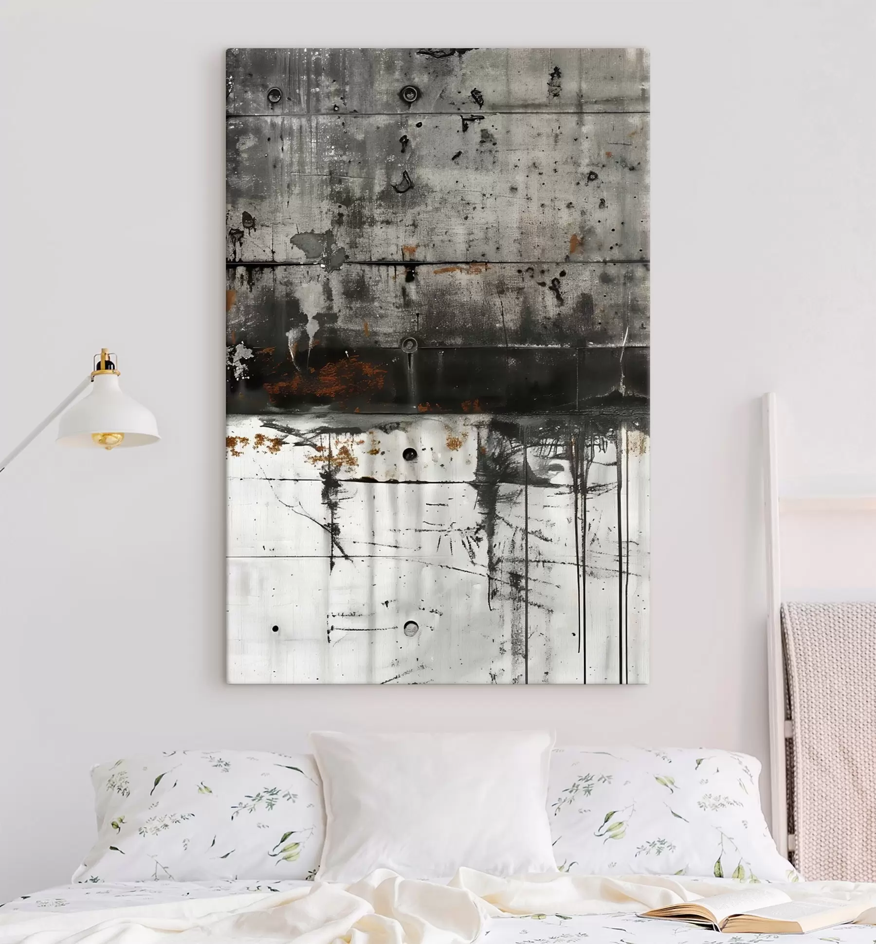 fotótapéta Festékfoltok betonfalon, akvarell utánzat s47633