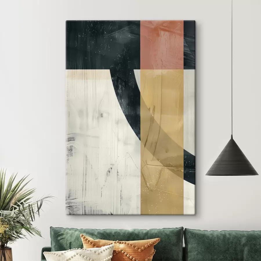 fotótapéta Geometriai alakzatok beton háttér előtt s47634