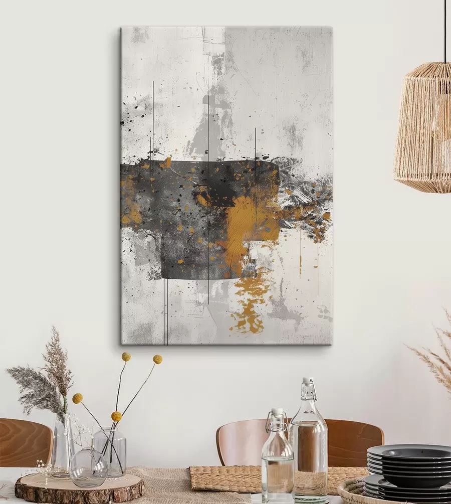 fotótapéta Absztrakt, fröccsenések, festék utánzata beton háttérrel s47637