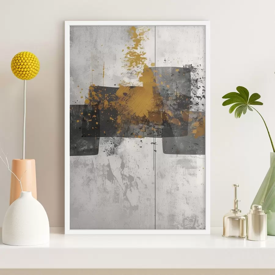 fotószőnyeg Absztrakt formák beton háttér előtt f47636