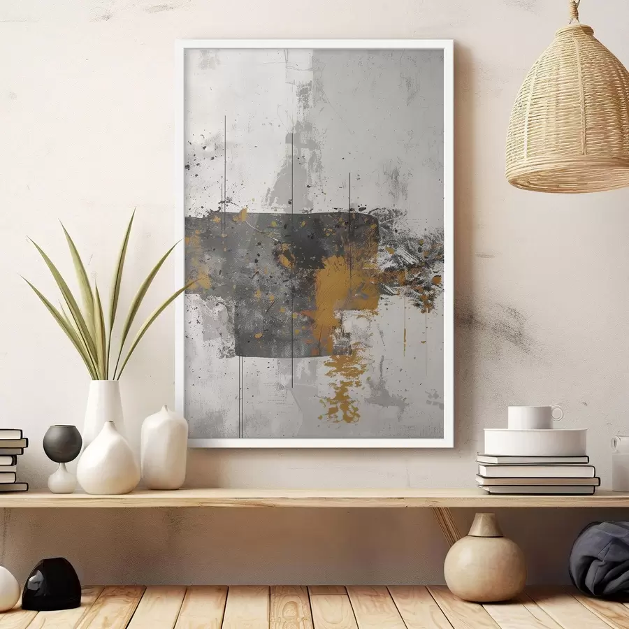 fotószőnyeg Absztrakt, fröccsenések, festék utánzata beton háttérrel f47637