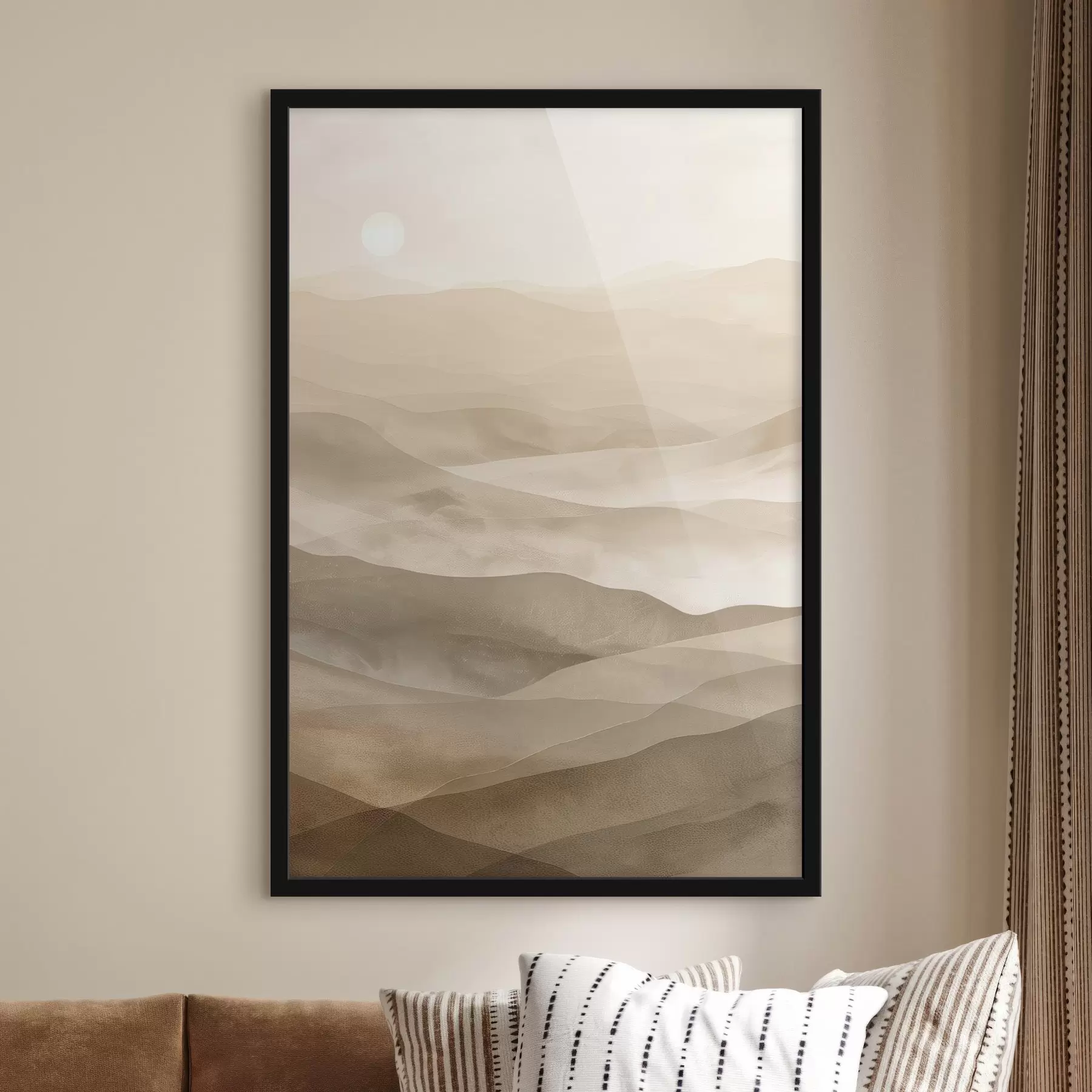 fotószőnyeg Hegységek világos tónusokban, akvarell utánzat f47638