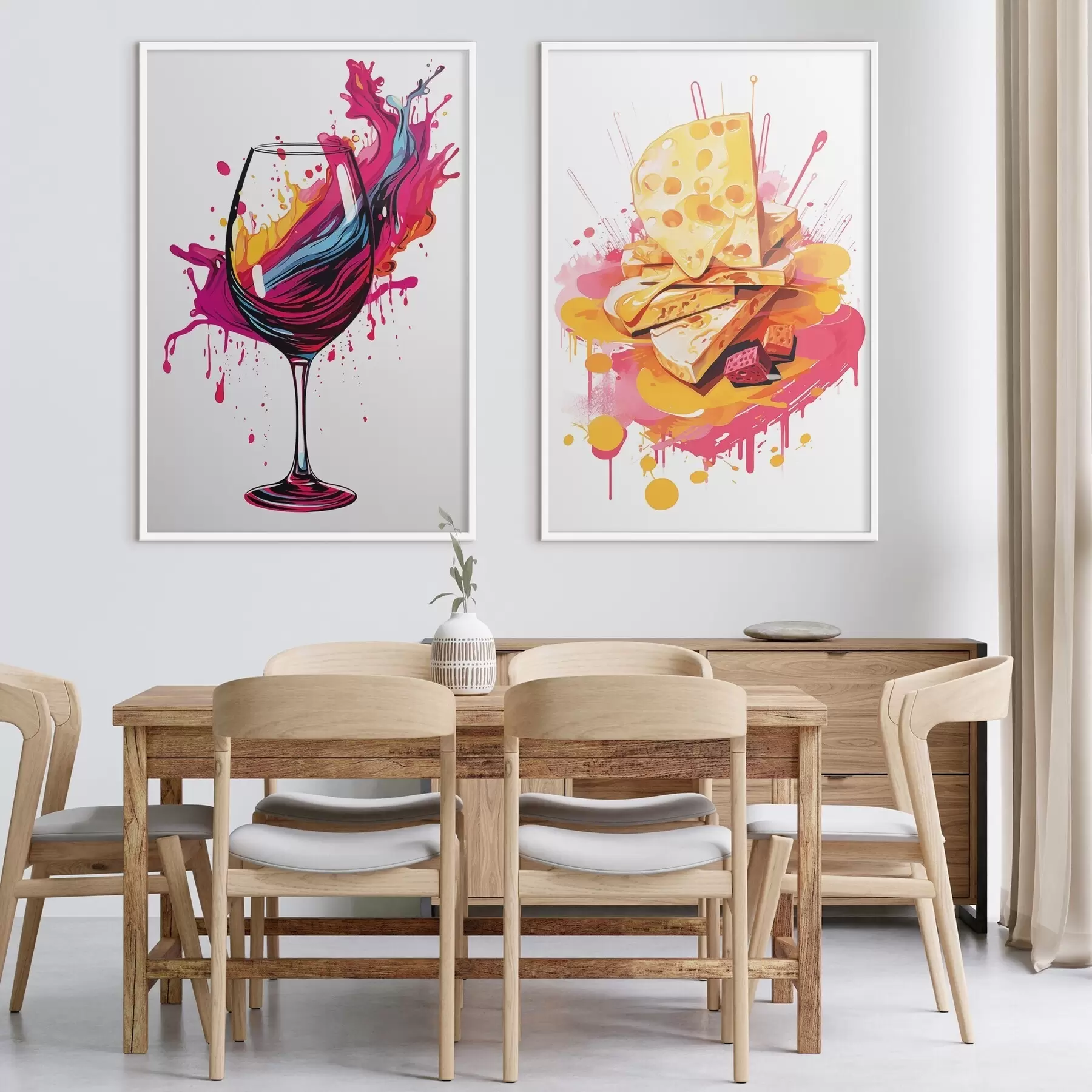 fotószőnyeg Bor és sajt d00551