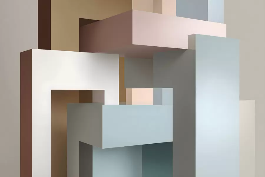 fotószőnyeg absztrakt geometria 3D stílusban w05065