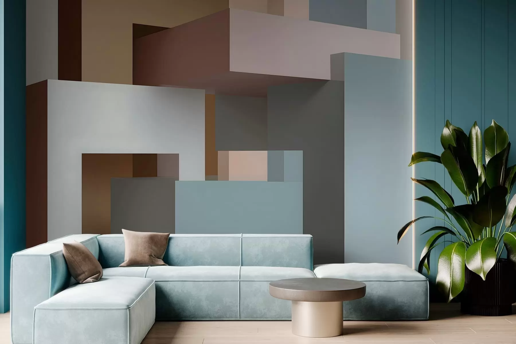 fotószőnyeg absztrakt geometria 3D stílusban w05065