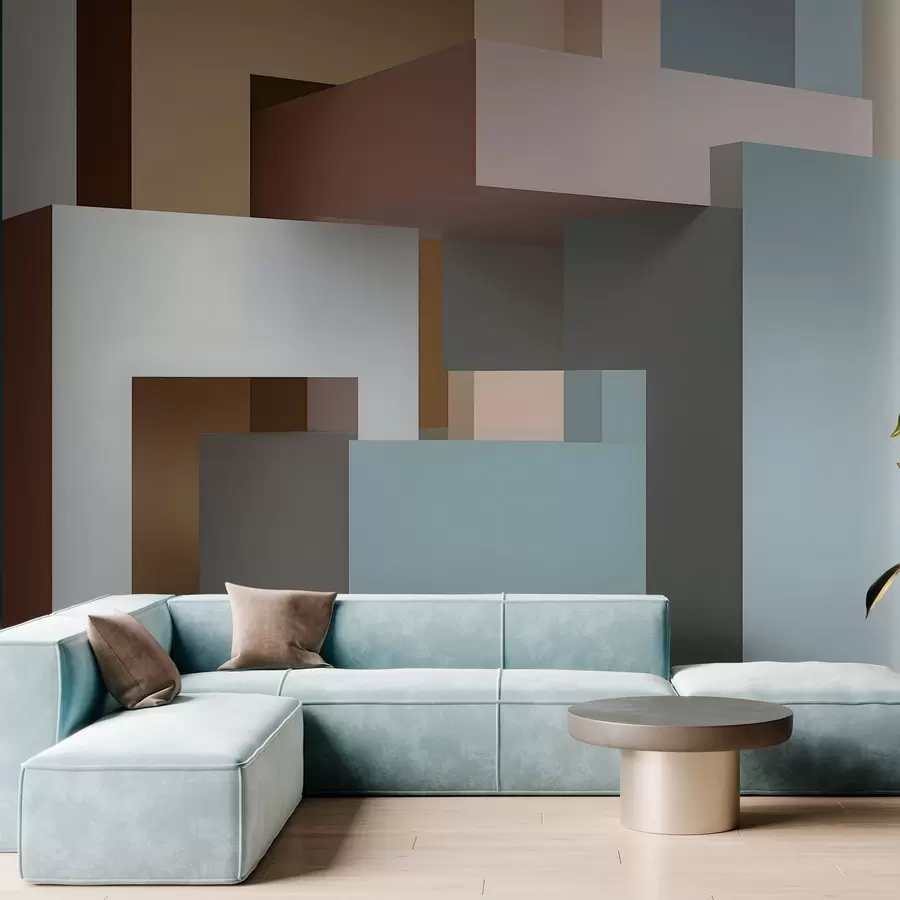 fotószőnyeg absztrakt geometria 3D stílusban w05065