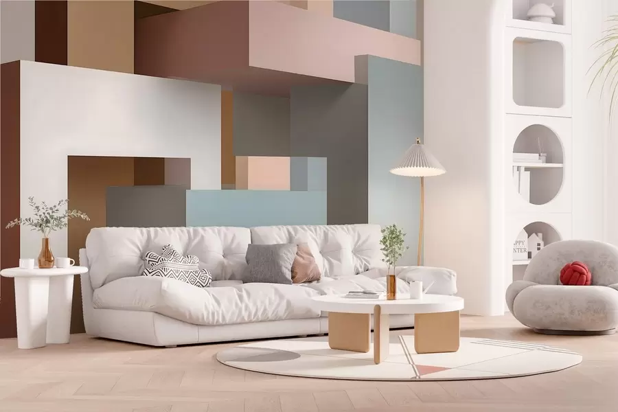 fotószőnyeg absztrakt geometria 3D stílusban w05065