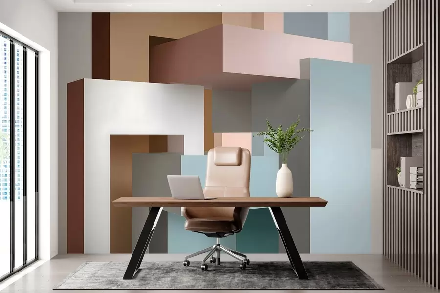 fotószőnyeg absztrakt geometria 3D stílusban w05065