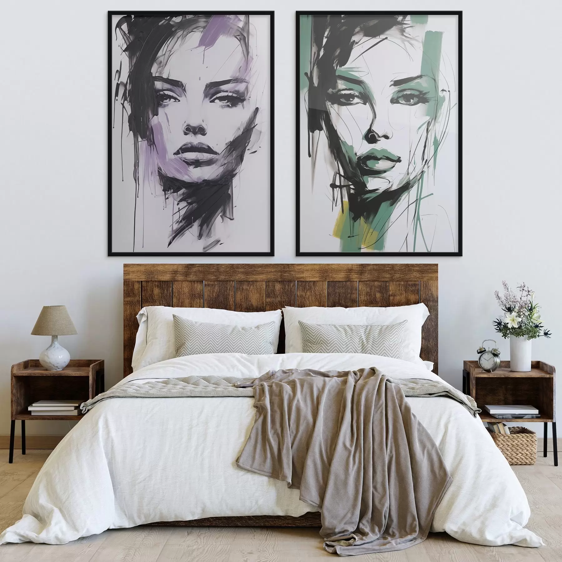 fotószőnyeg Absztrakt női portré d01226