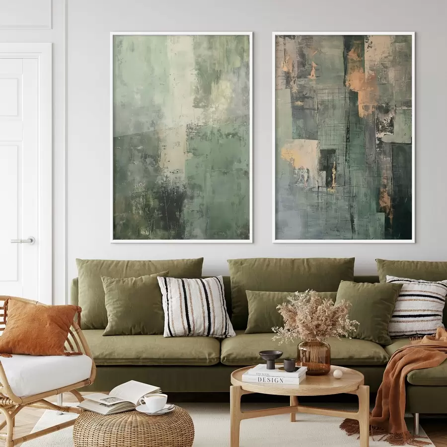 fotószőnyeg Zöld absztrakció d01230