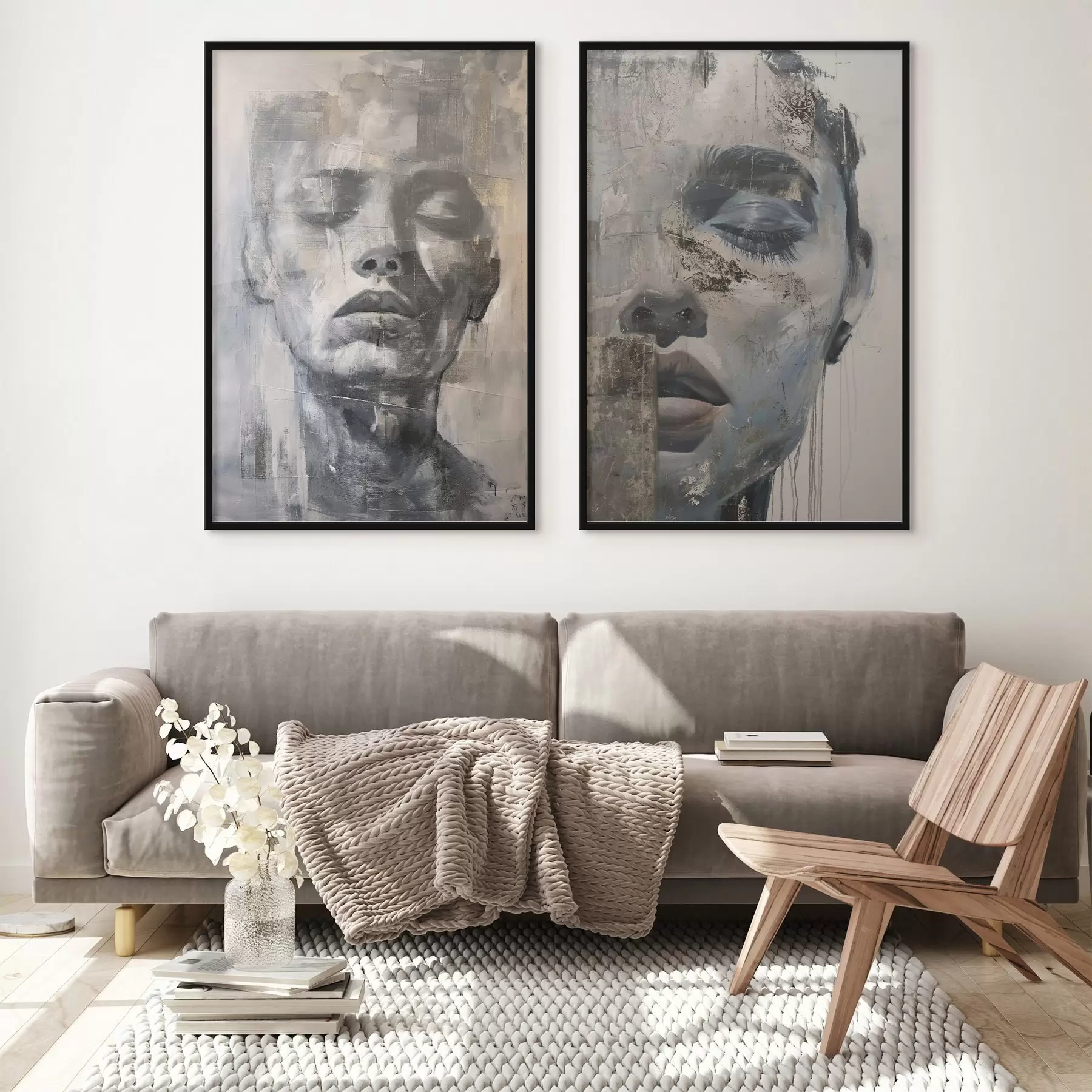 fotószőnyeg Kortárs absztrakt női portré d01232