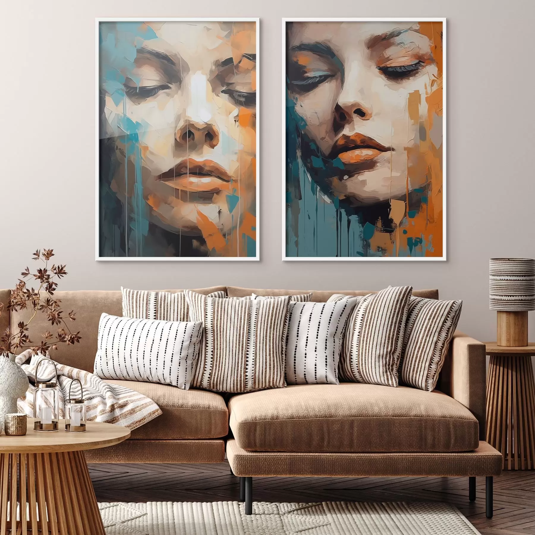 fotószőnyeg Absztrakt portrék d01196