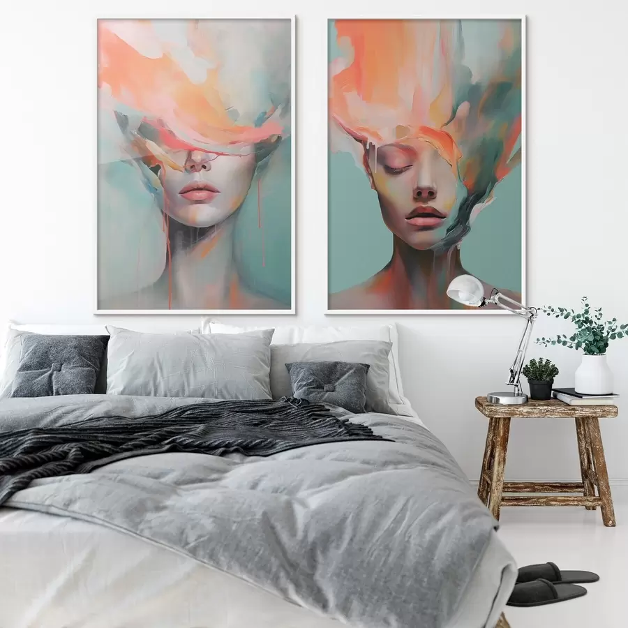 fotószőnyeg Absztrakt portrék d01211