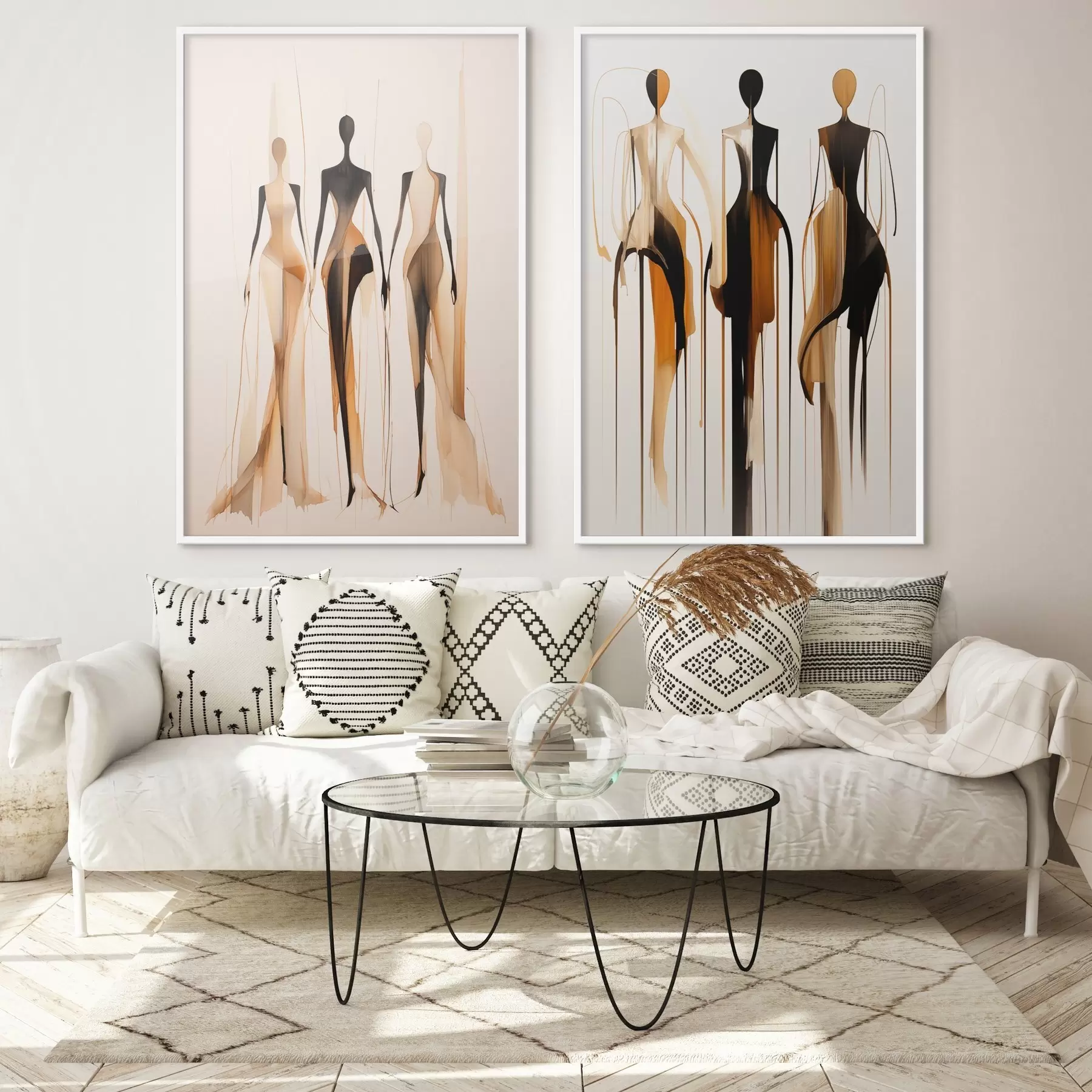 fotószőnyeg Absztrakt sziluettek d01214