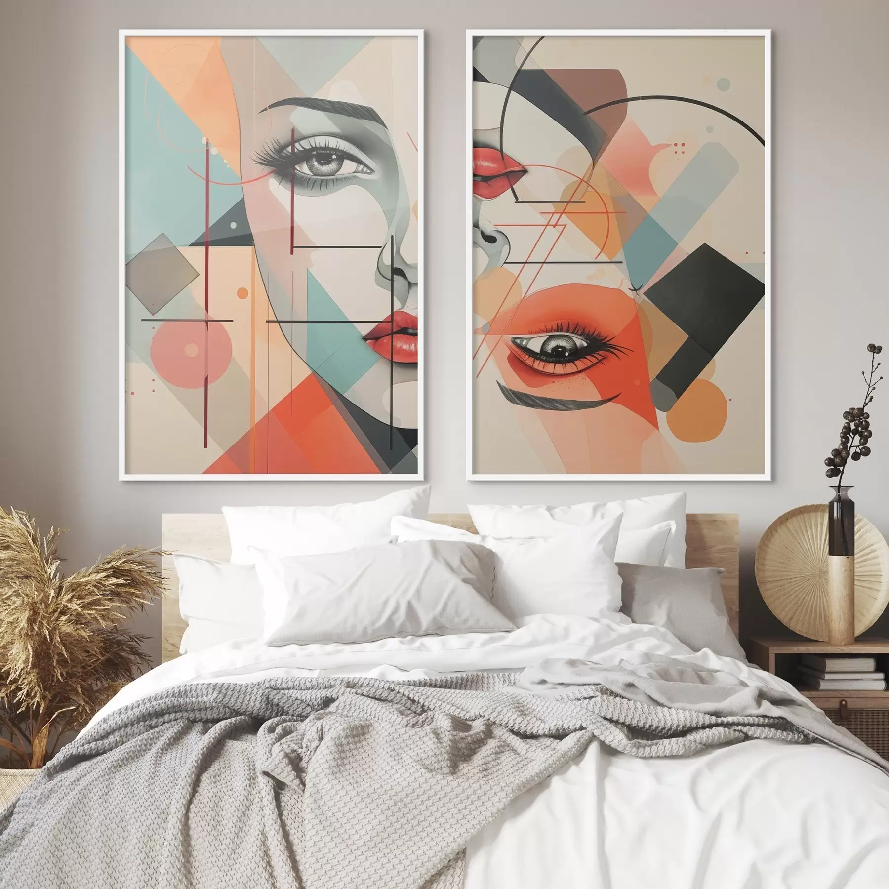 fotószőnyeg Arc és geometriai alakzatok d01253