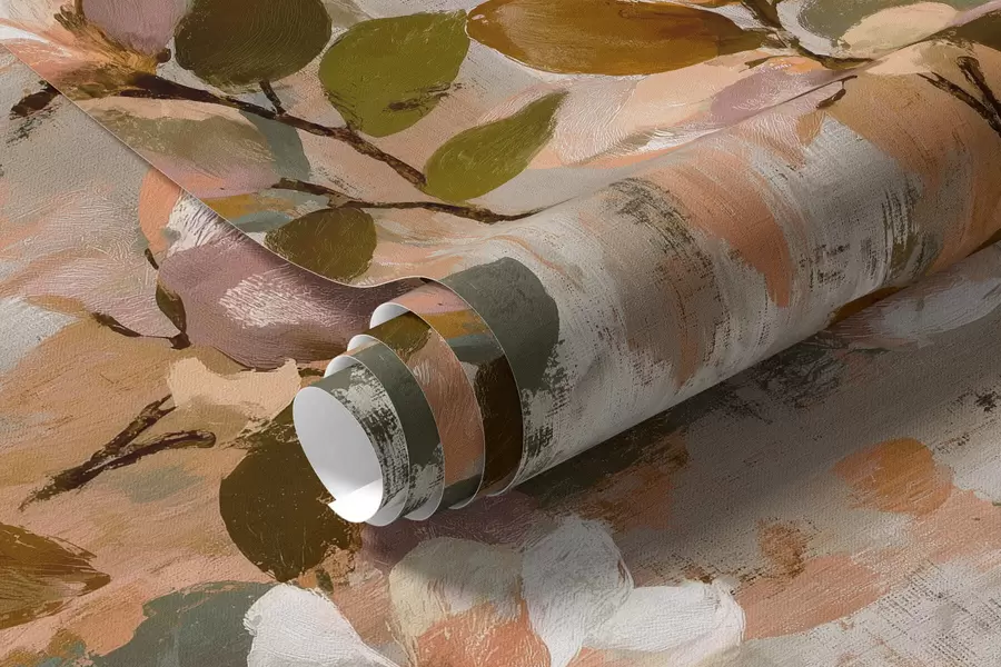 fotószőnyeg Virágos ecsetvonások a00968