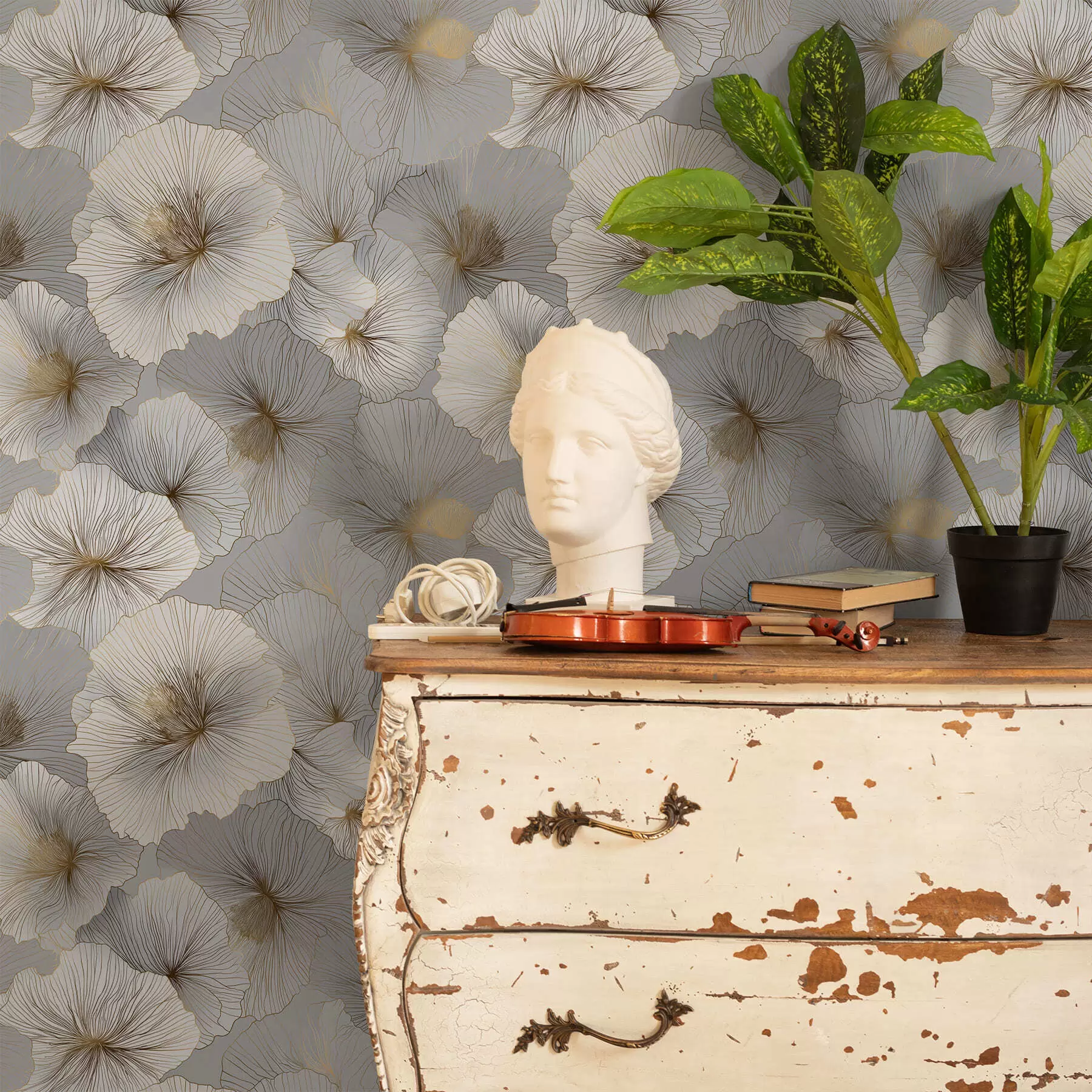 fotószőnyeg Elegáns virágok a00969