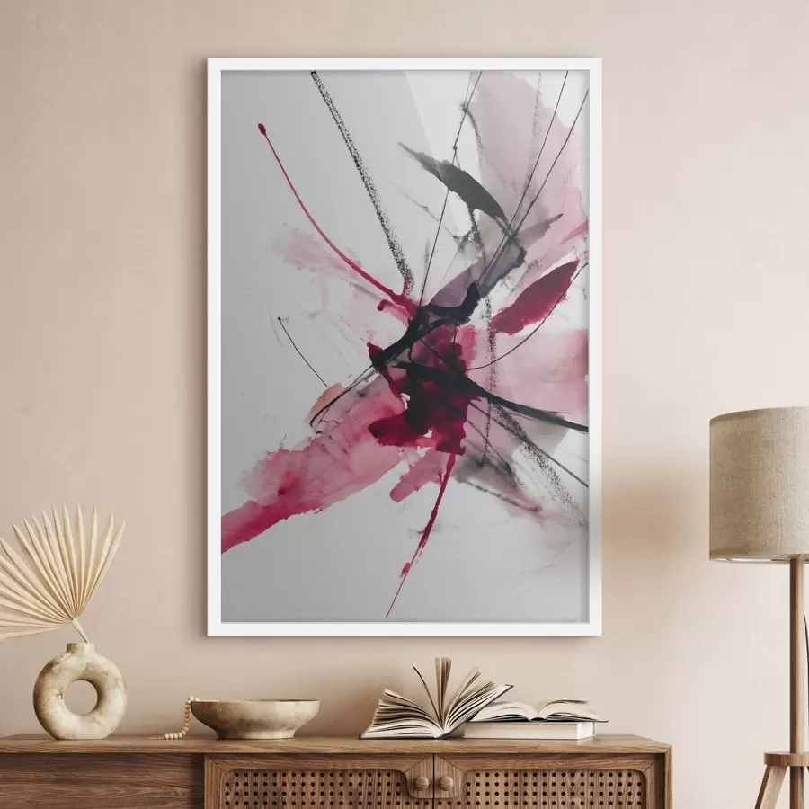 fotószőnyeg Modern vonalak és foltok kompozíciója akvarell stílusban f46951