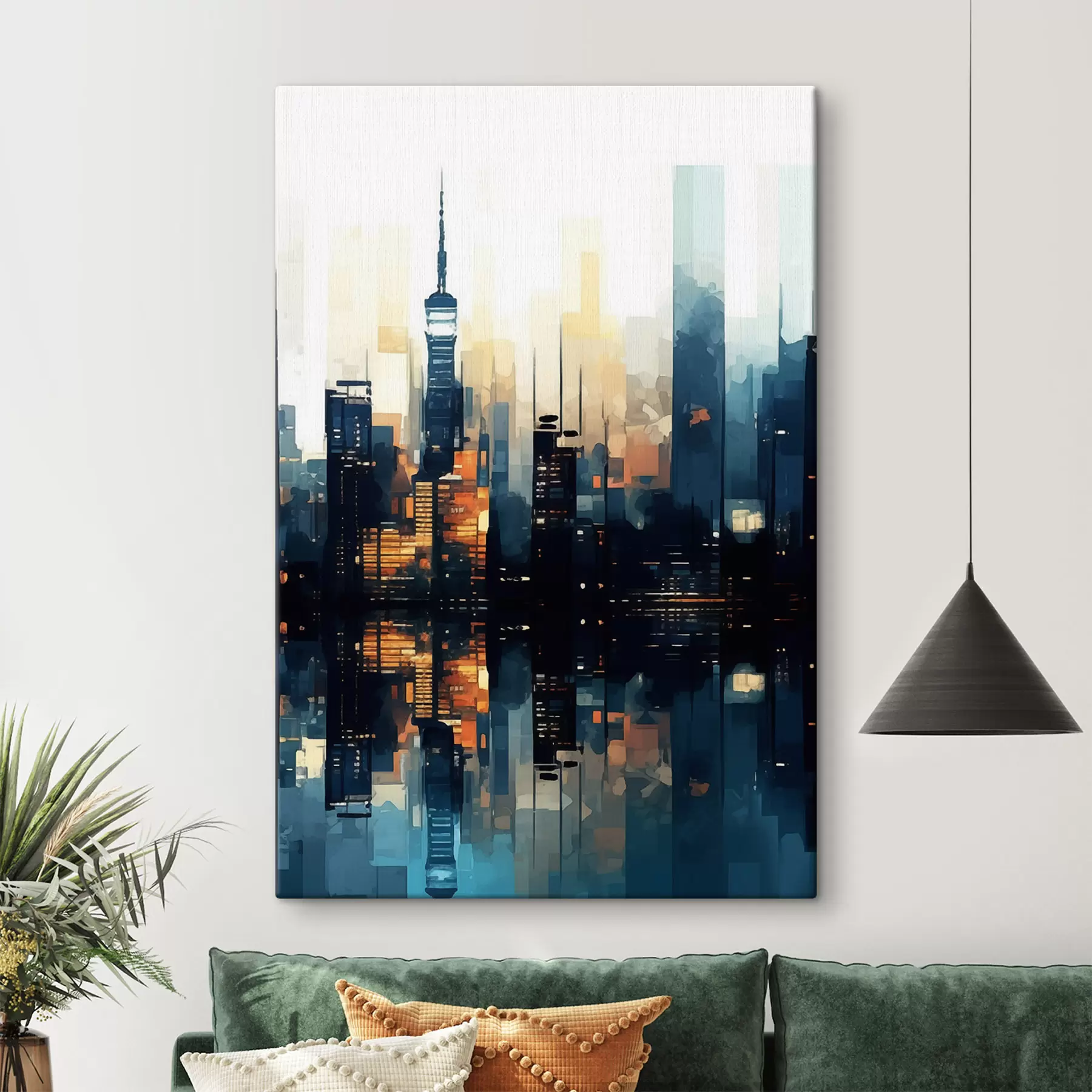 fotótapéta Esti naplemente egy nagyvárosban s47677