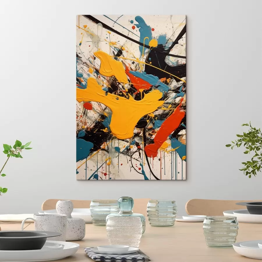 fotótapéta Többszínű festékek s47684