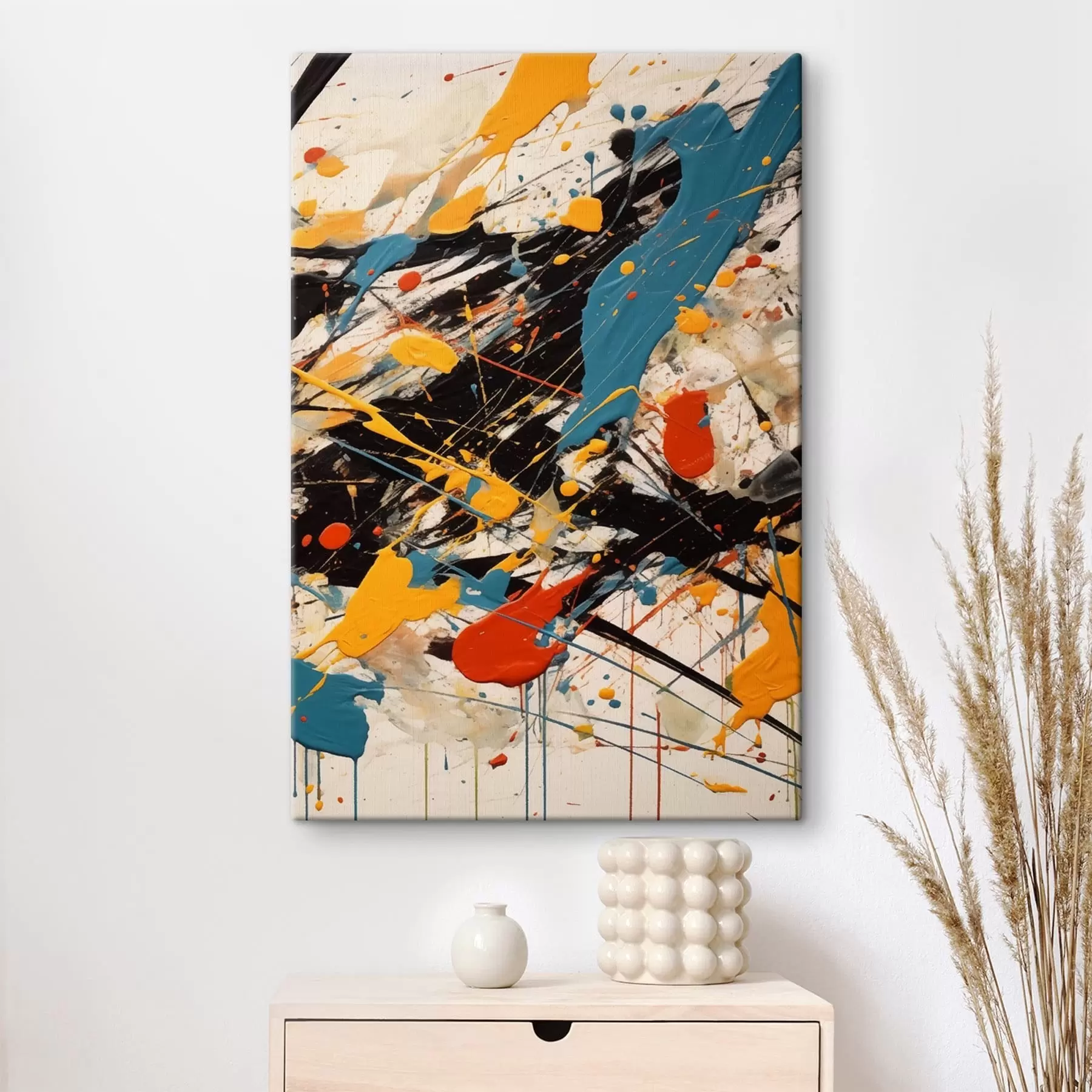 fotótapéta Többszínű festékek s47685