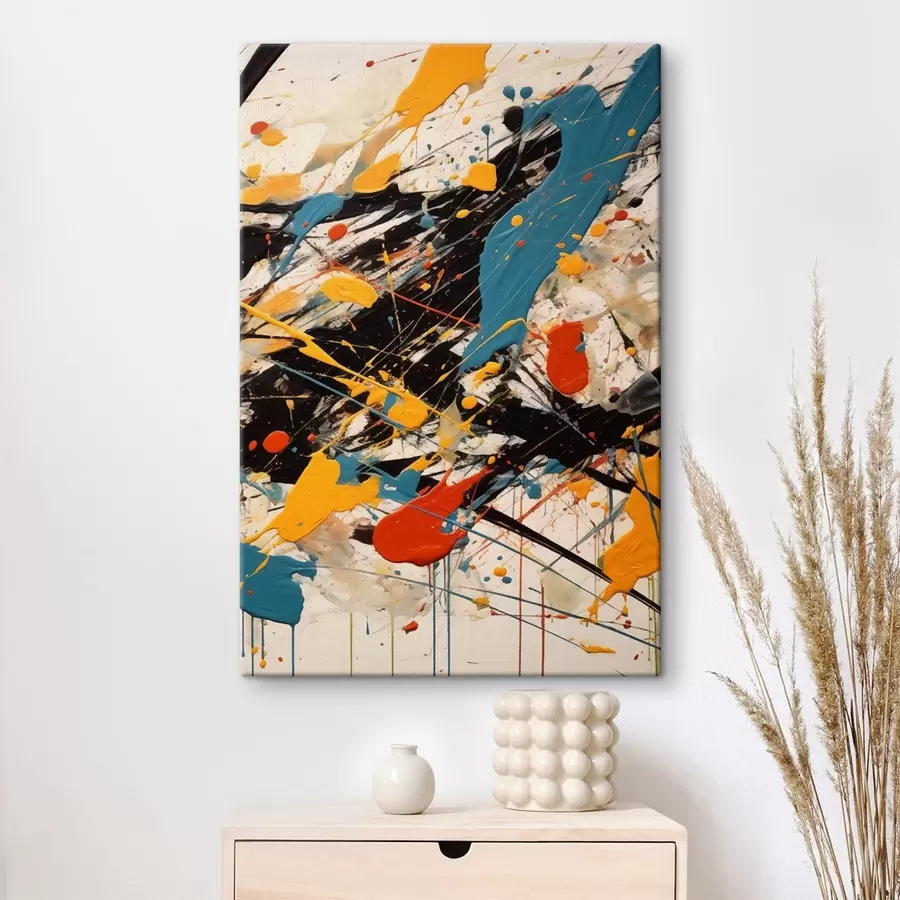 fotótapéta Többszínű festékek s47685