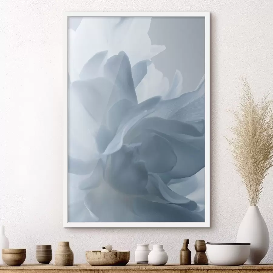 fotószőnyeg kék árnyalatú finom szirmok f47691