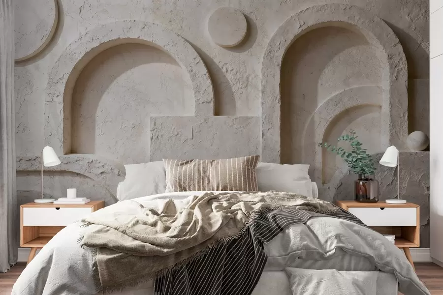 fotószőnyeg Betonból készült térfogati geometria w05186