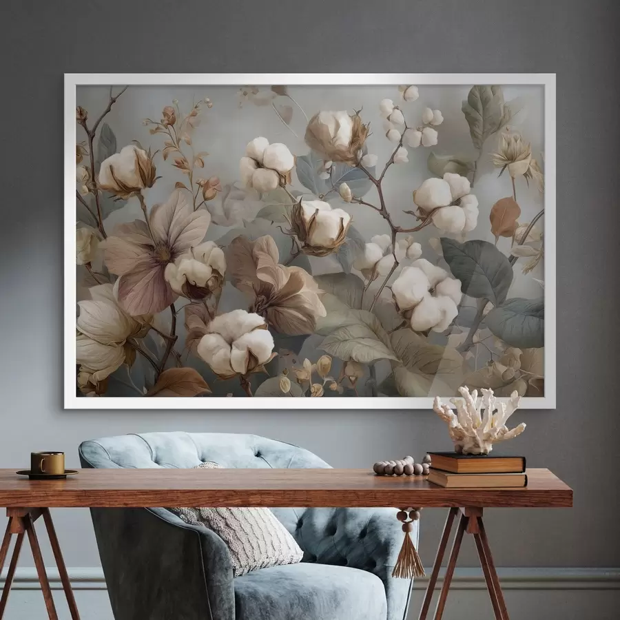 fotószőnyeg Különböző pamutvirágok és virágzatok f47700