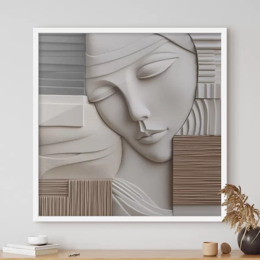 fotószőnyeg Absztrakt portré f47709