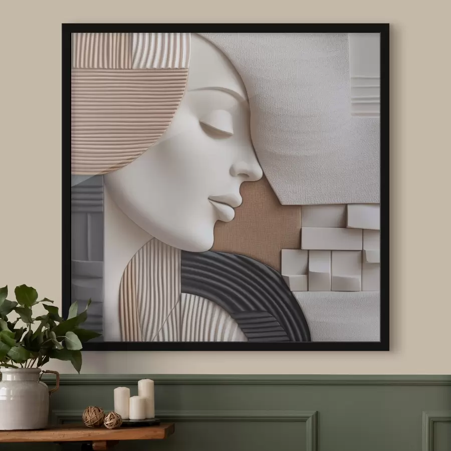 fotószőnyeg Absztrakt portré f47710