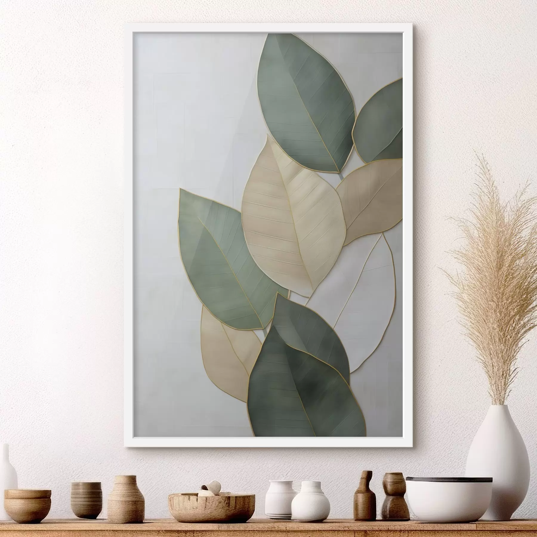 fotószőnyeg Absztrakt levelek f47717