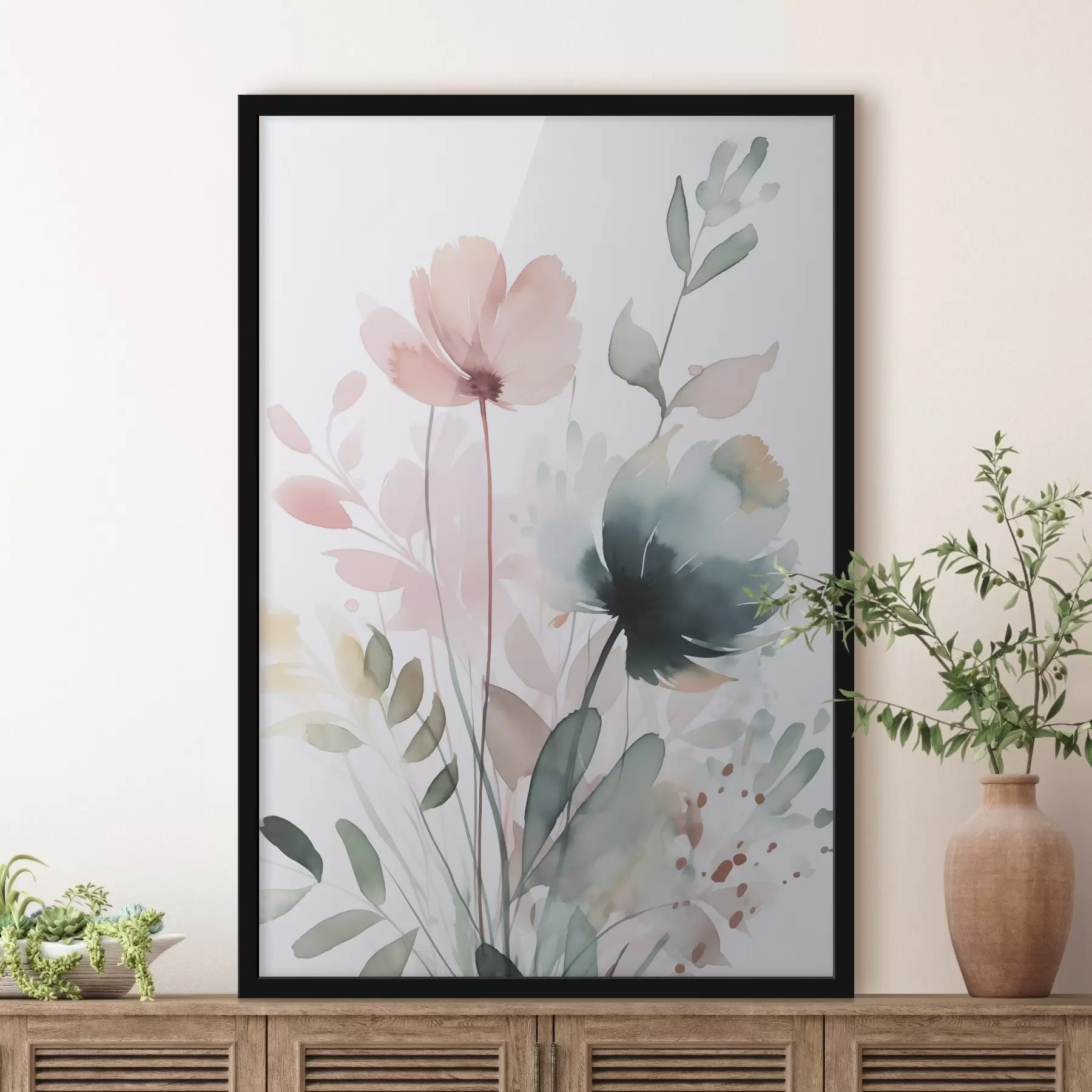 fotószőnyeg Növényzet utánzat akvarell f47725