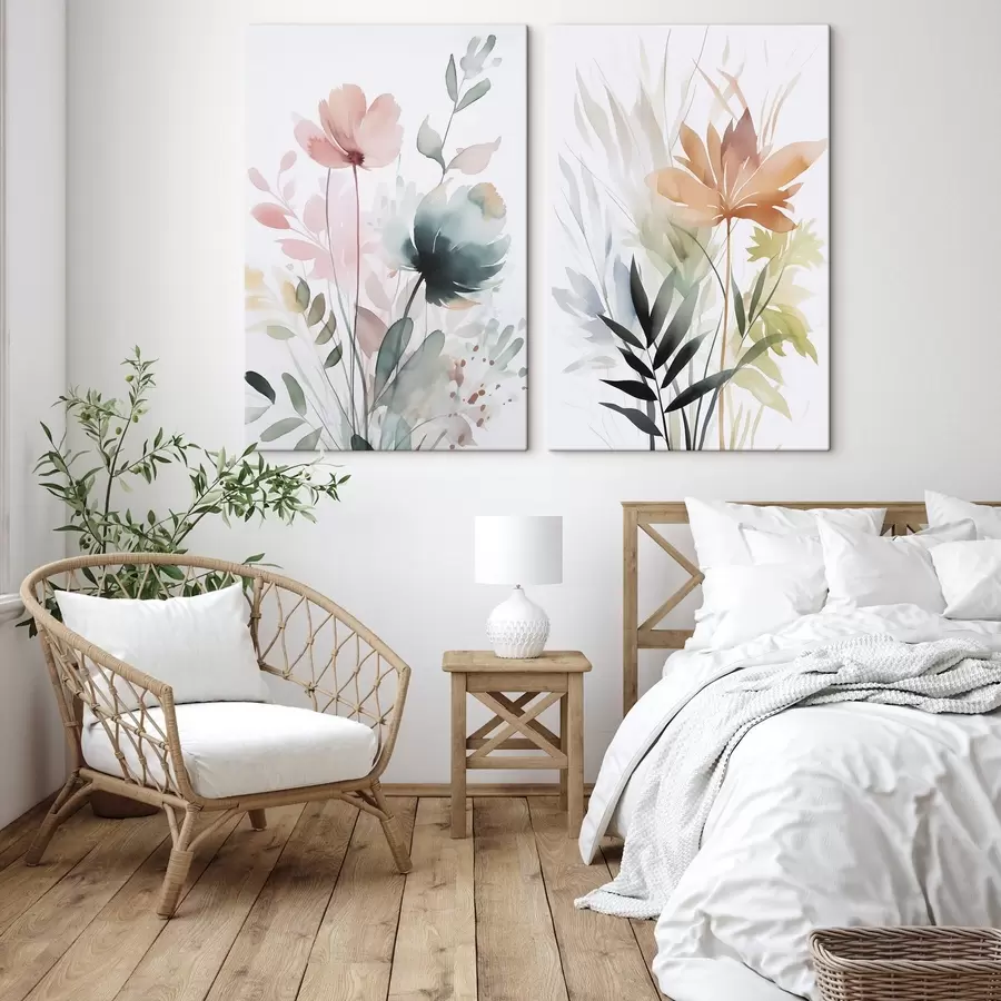 fotótapéta Növényzet utánzat akvarell m01297