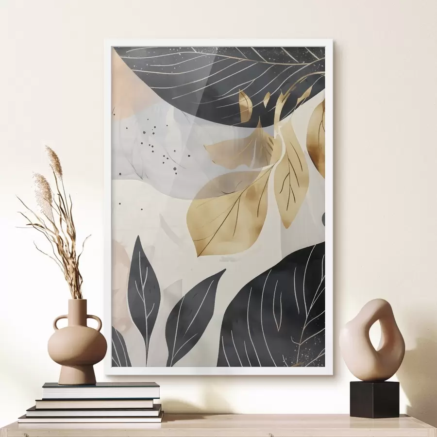 fotószőnyeg Absztrakt ágak és levelek f47744