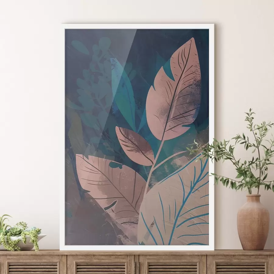 fotószőnyeg Ágak és levelek, absztrakció f47749