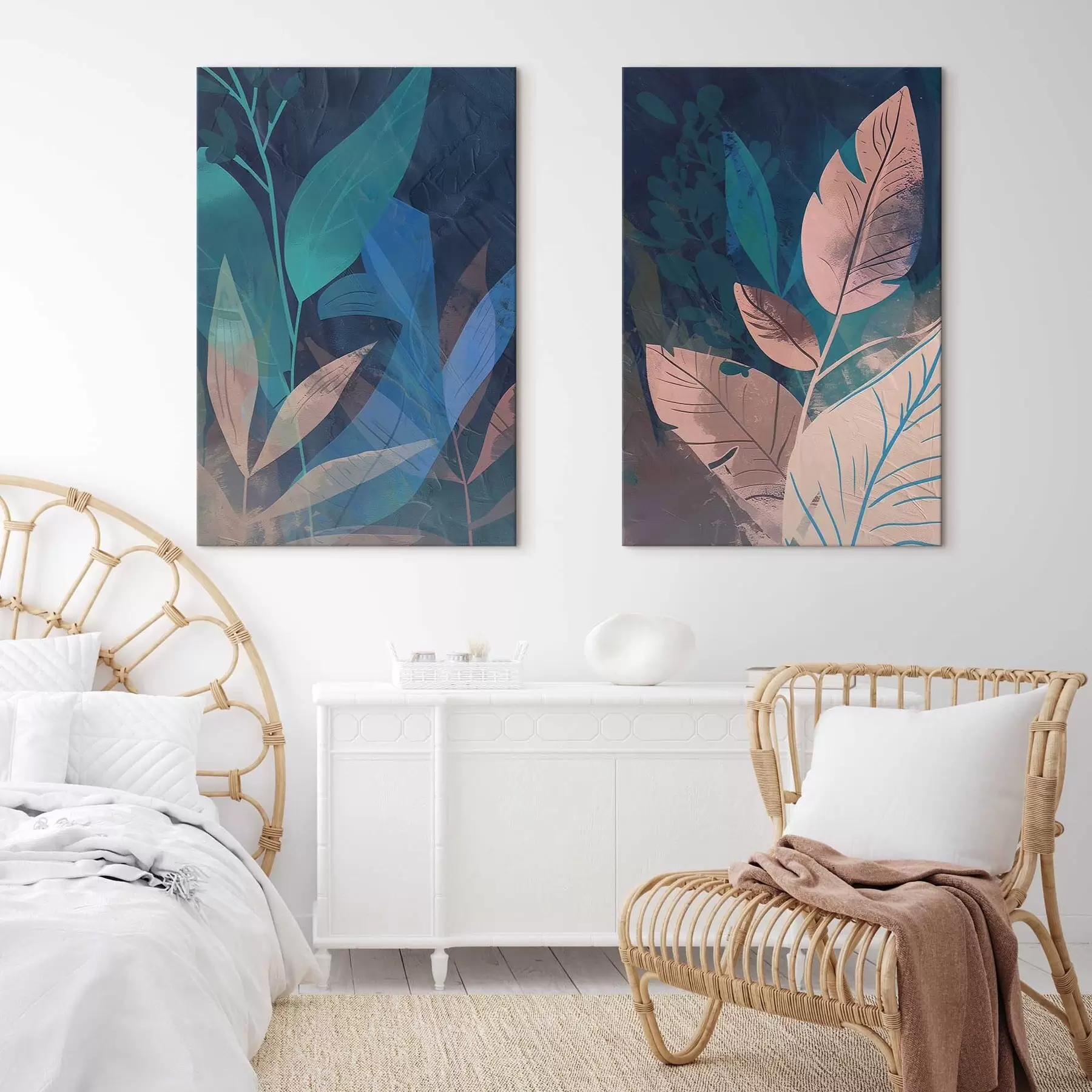 fotótapéta Ágak és levelek, absztrakt m01301