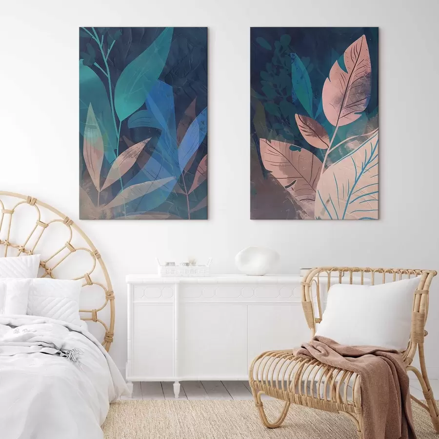 fotótapéta Ágak és levelek, absztrakt m01301