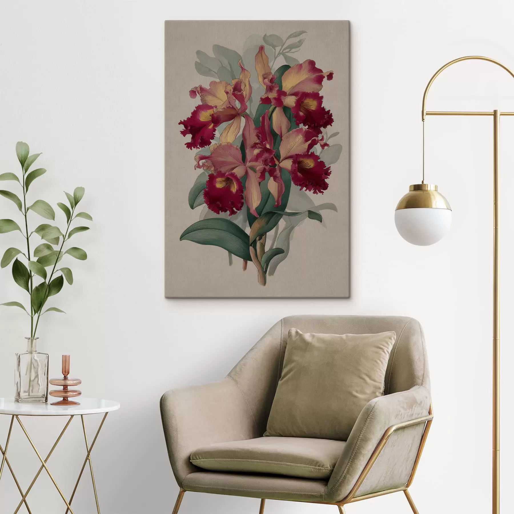 fotótapéta Vintage virágok s47731