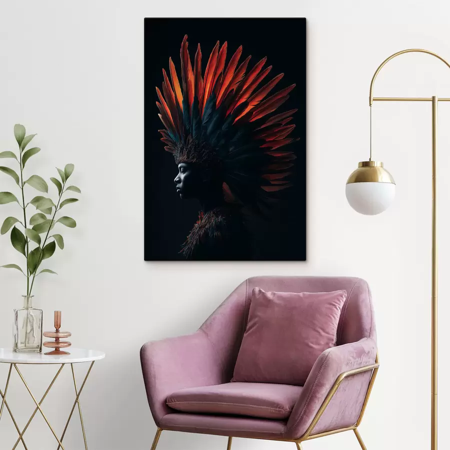 fotótapéta Portré tollakkal s47736