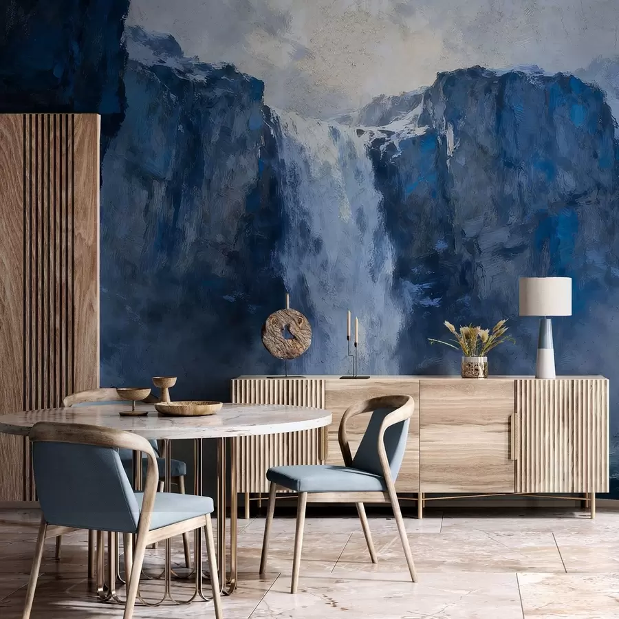 fotószőnyeg Grunge stílusú festett vízesés w05177