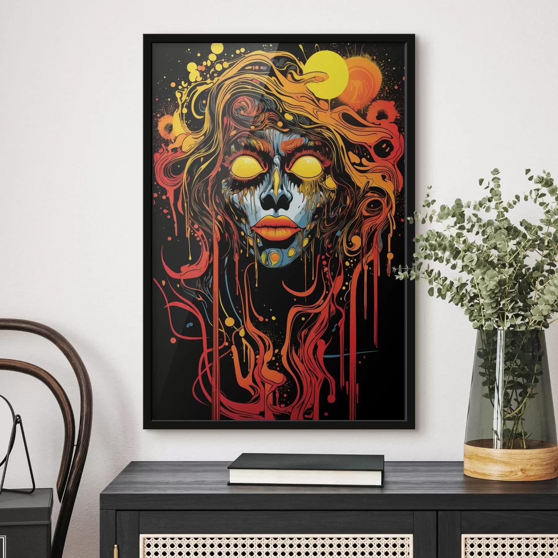 fotószőnyeg Világos absztrakt portré f47738