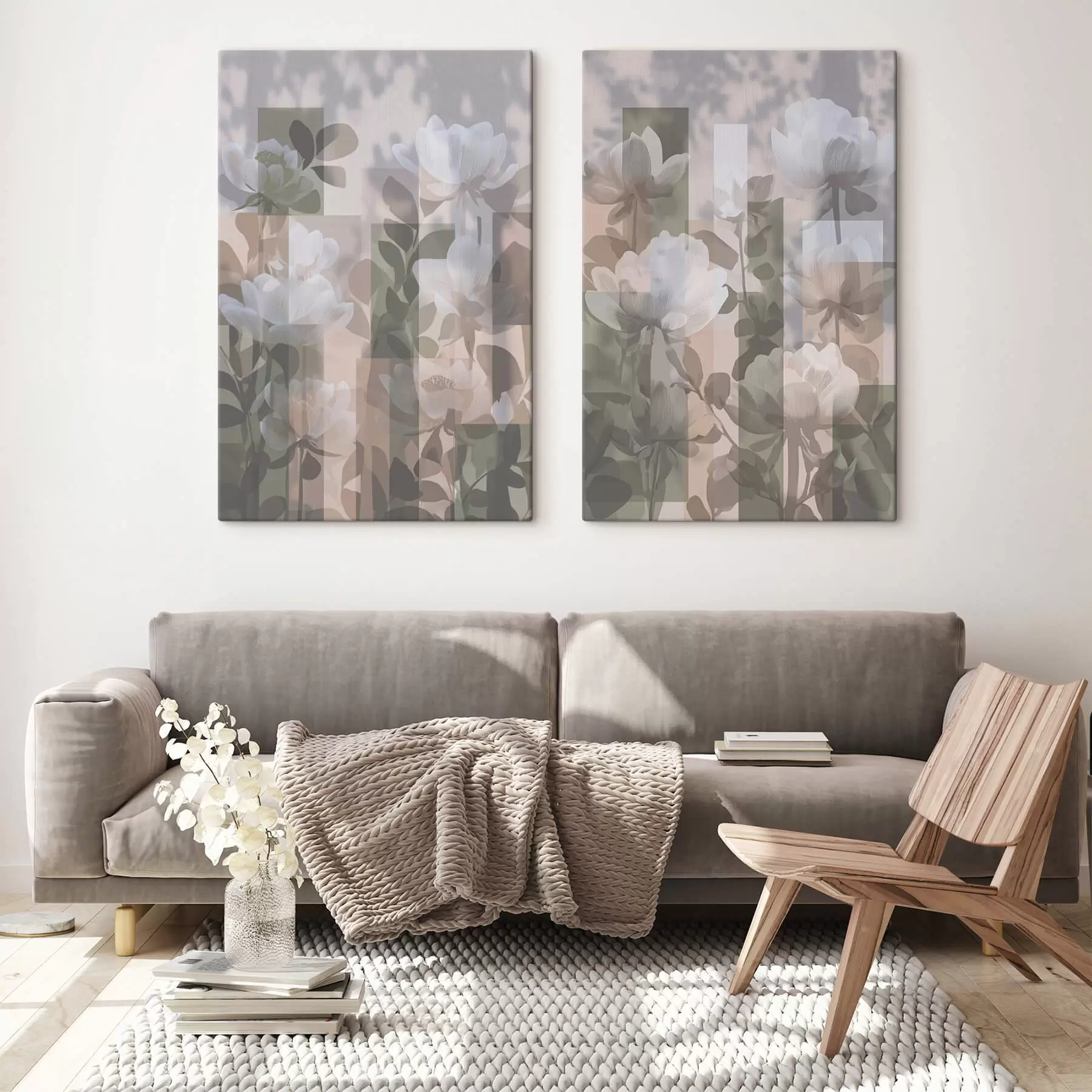 fotótapéta Absztrakció virágokkal m01268